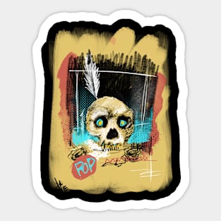 Pop Skull Sticker